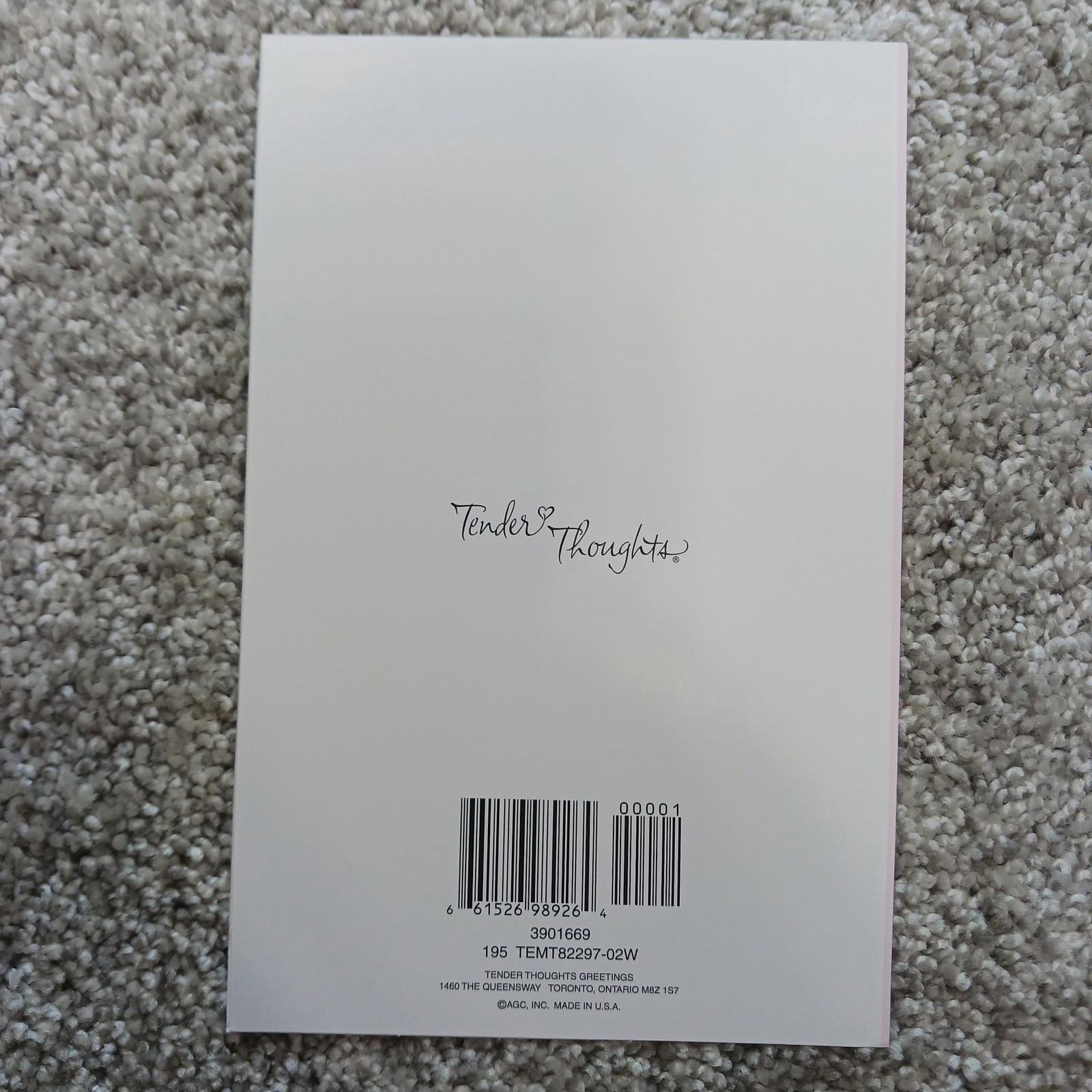 Tender Thoughts Greeting Card Pink Happy Birthday Mom Including Envelope
