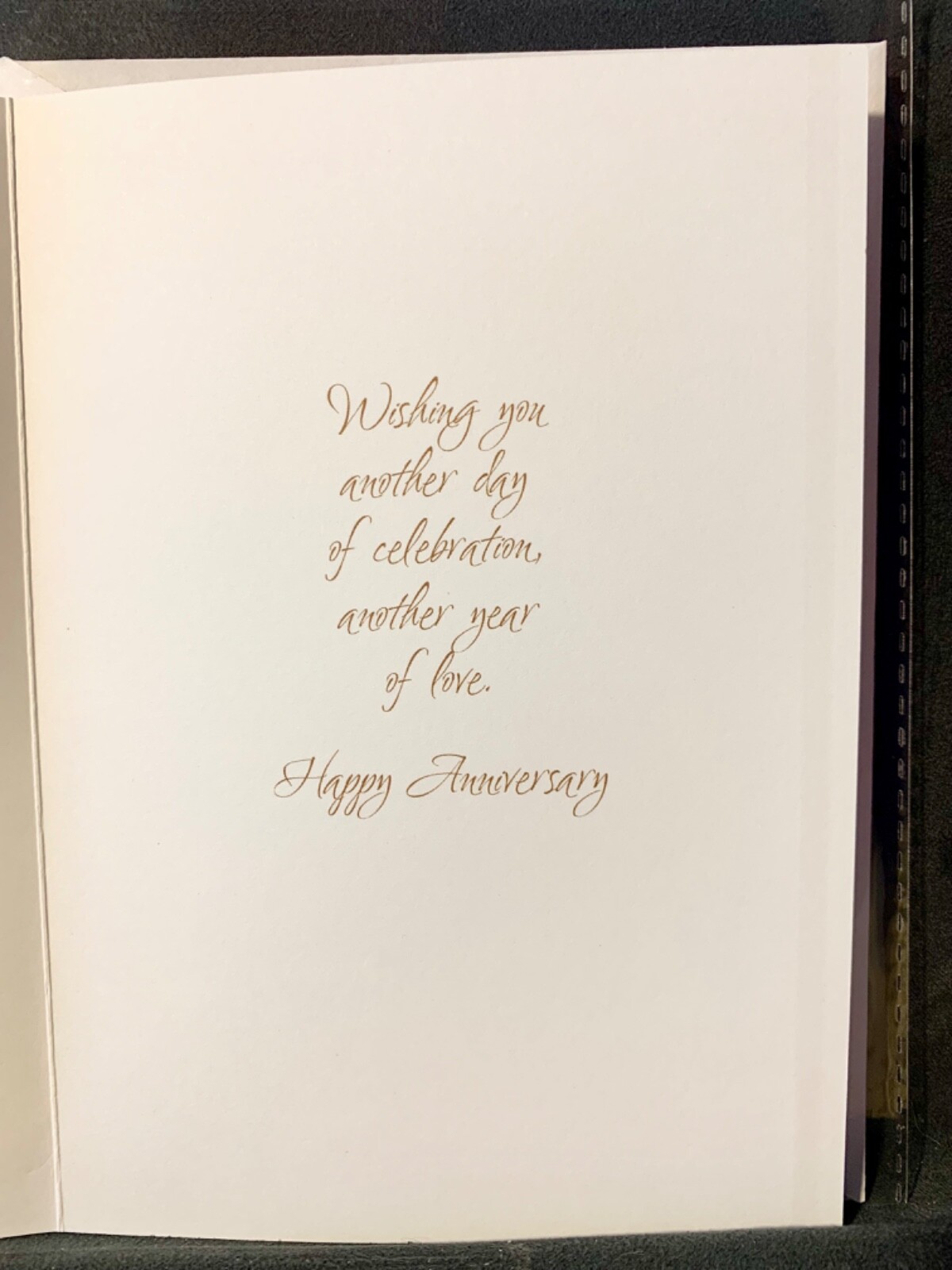 Happy Anniversary Greeting Card Celebrating Another Year of Love