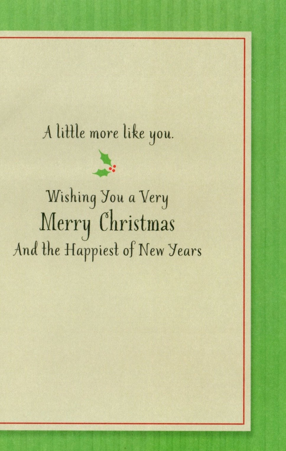 Merry Christmas Dog Mom Dad Yellow Lab Labrador Dog Hallmark Greeting Card