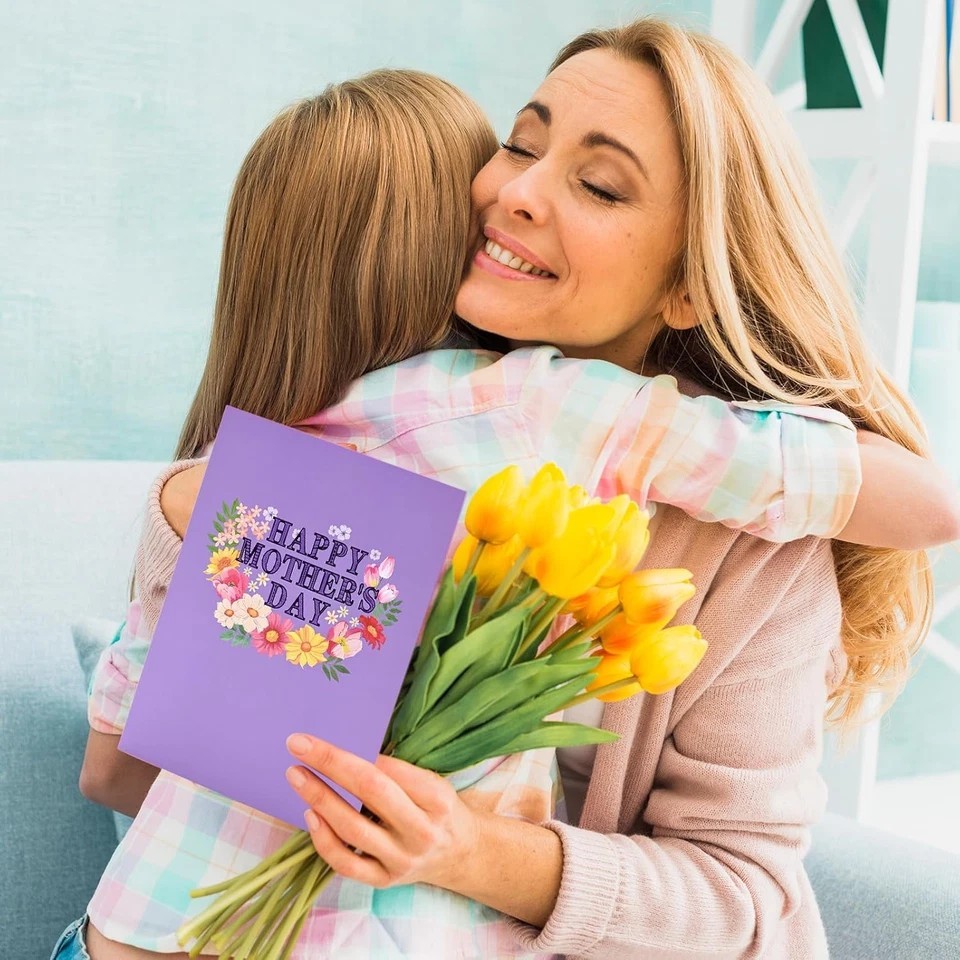 3D Mothers Day Card, Happy Mother’S Day Pop up Cards, Mother’S Day Card with Env
