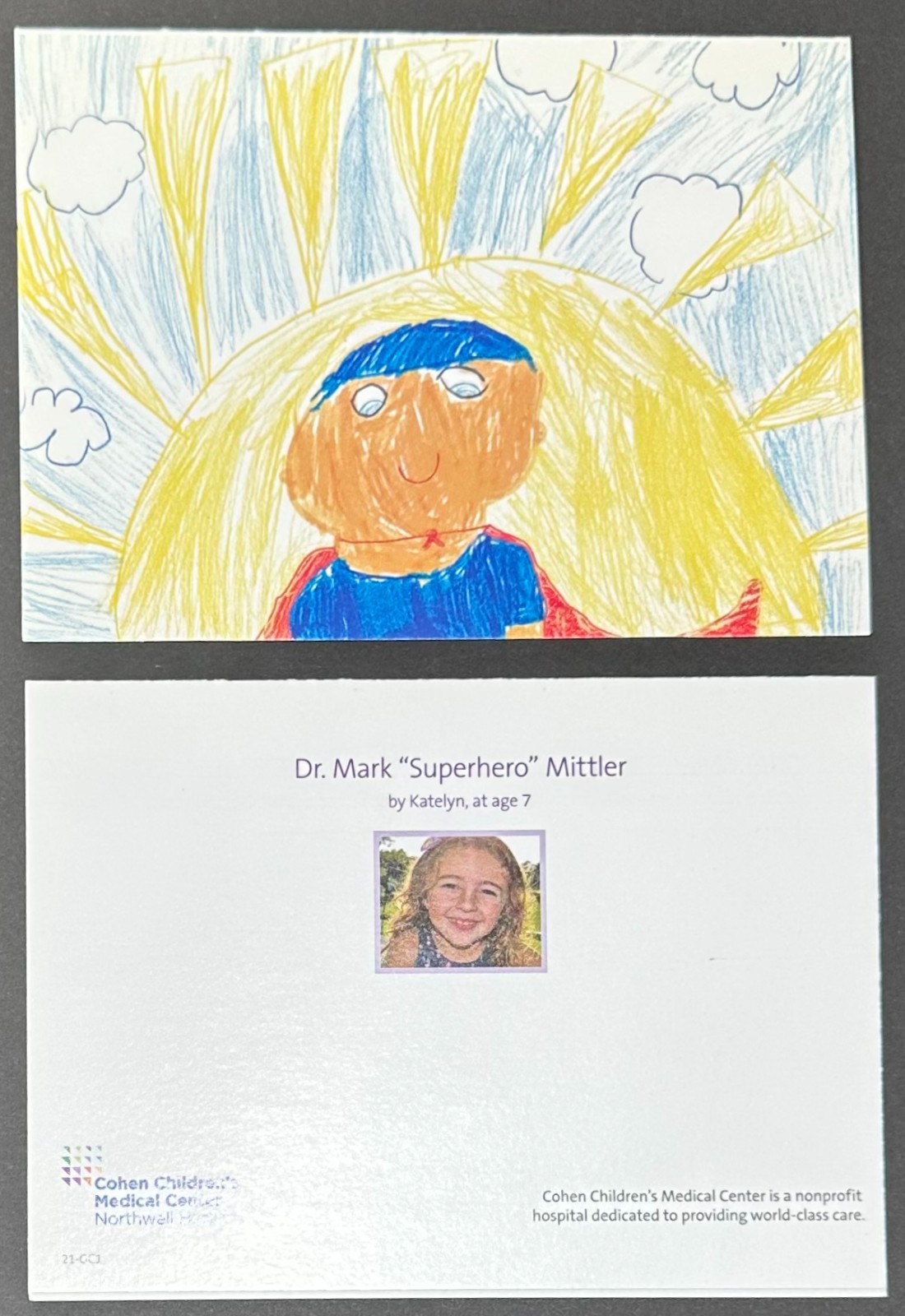 Cohen Children’s Medical Center Greeting Cards Designed By Kids – Katelyn