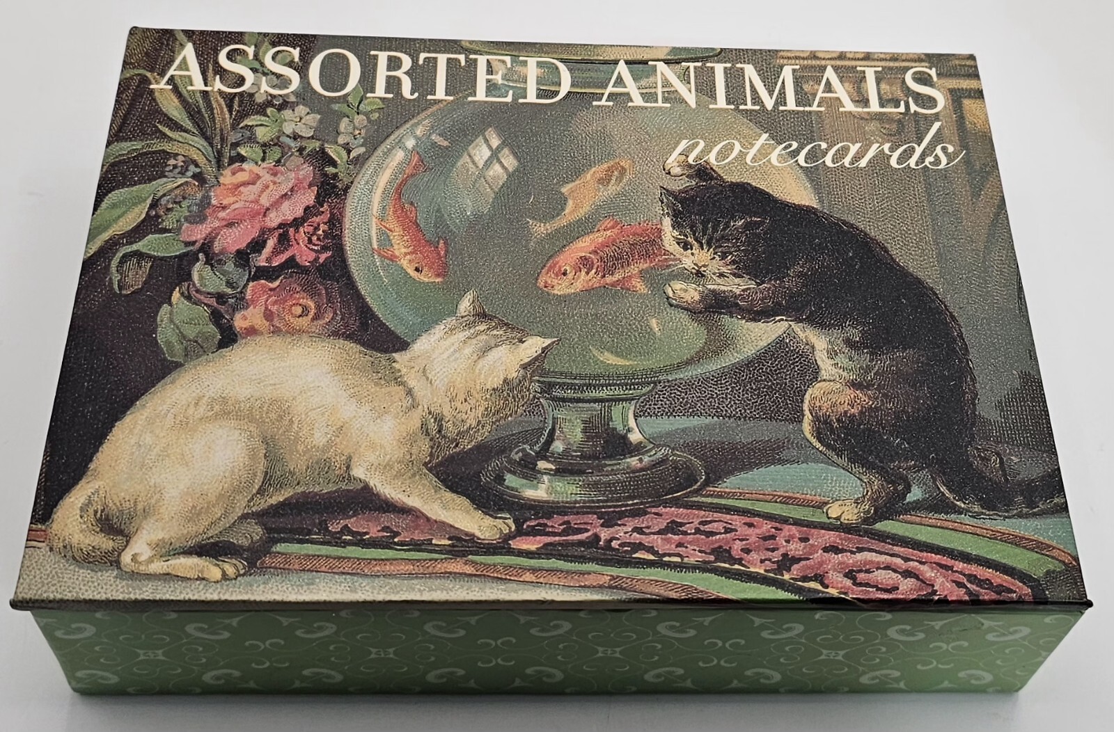 (20) Assorted Animal Blank Notecards With Envelopes and Decorative Box