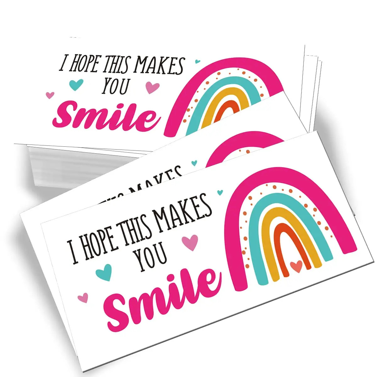 50pcs Mini Thank You Cards I Hope This Makes You Smile Greeting Business Card