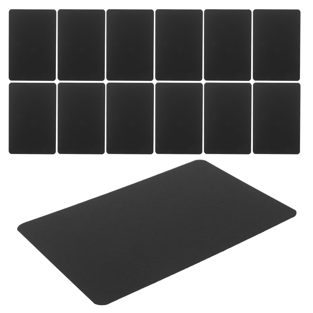 100Pcs Reusable Black Paper Notecards for Crafting and Writing Use