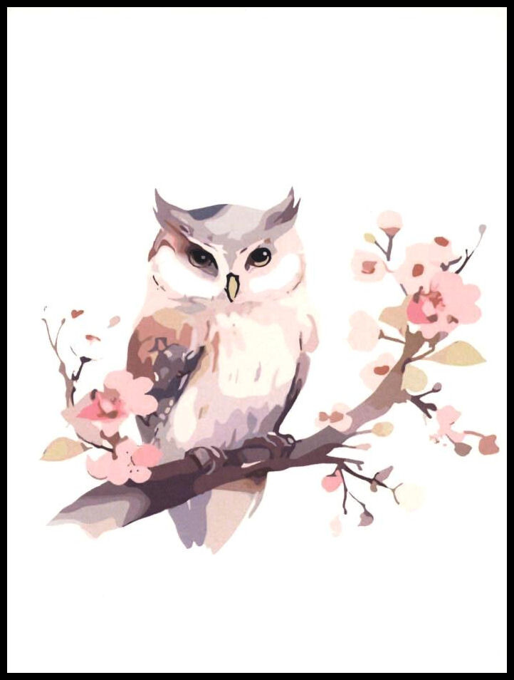 Notecard – Owl – Any Occasion – Blank Inside – 3 1/2″ x 4 3/4″ – CL004G