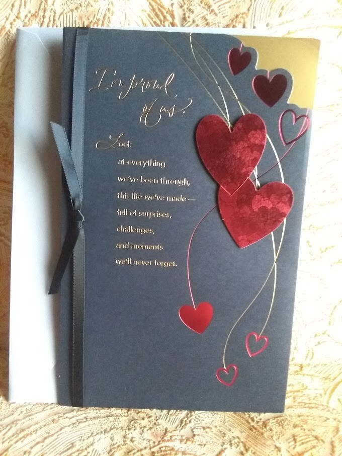 * 8″ Our Anniversary Card I’m Proud Of Us Love The Journey We’re Taking Together