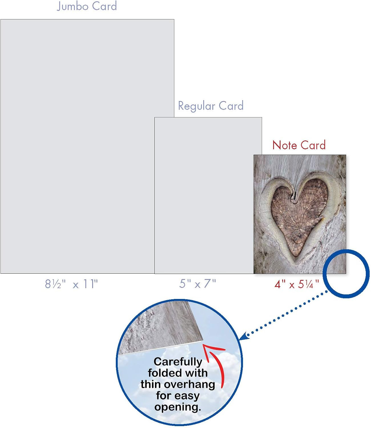 10 tarjetas nota corazon vacias 4 x 512in amor toda ocasion AM6838OCB-B1x10
