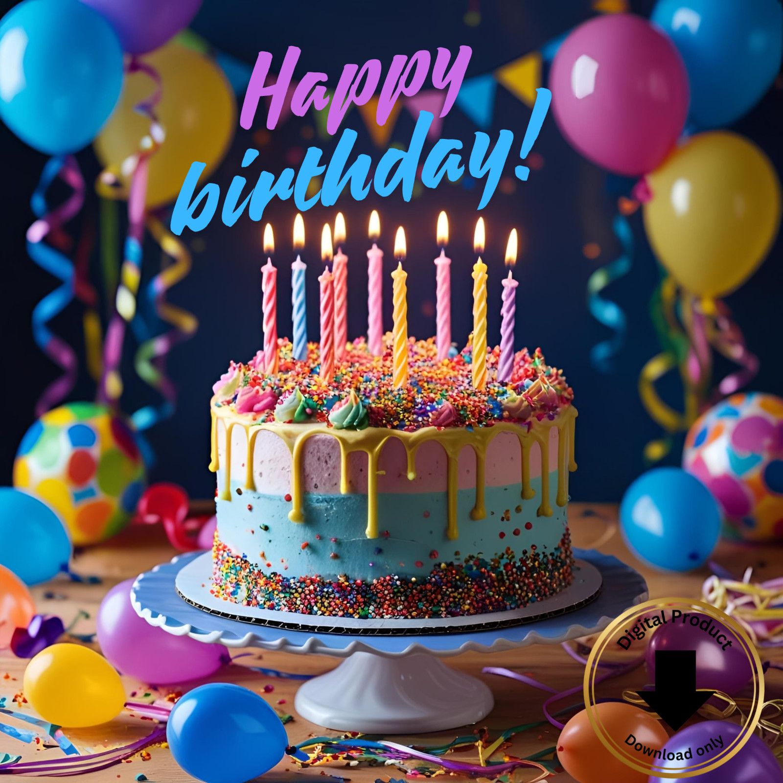 Digital Birthday Card Printable