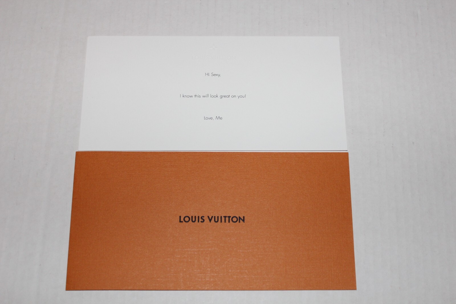 Louis Vuitton Custom Gift Card with Folder Hi Sexy