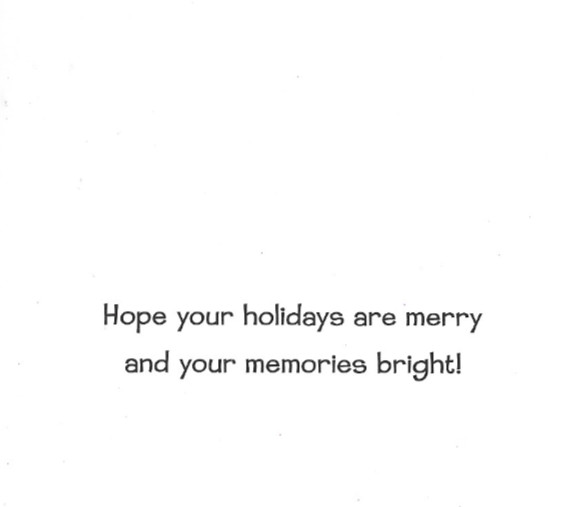 1 embellished Christmas Card
