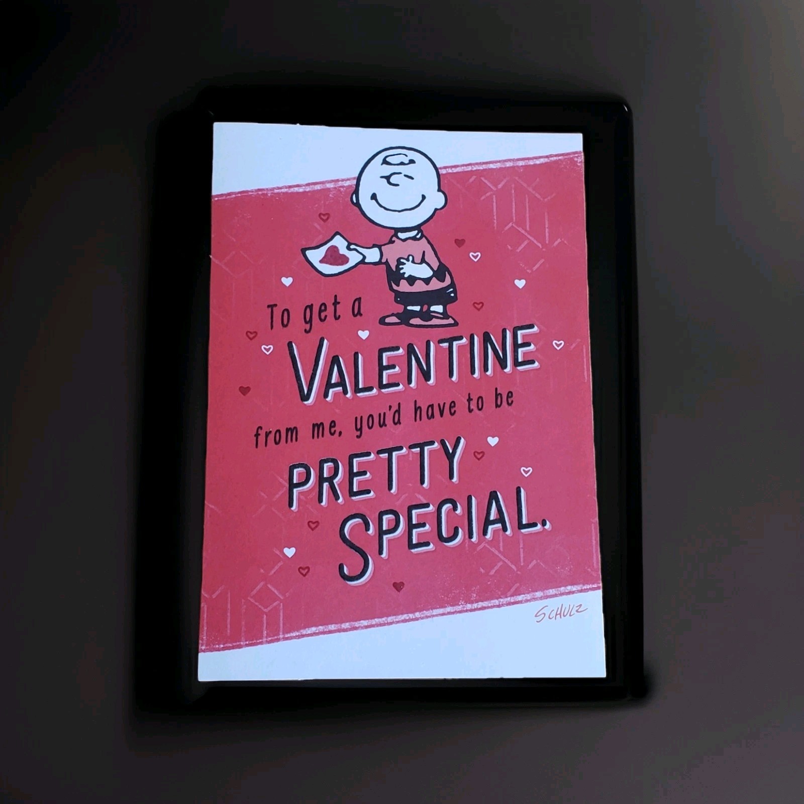 Hallmark Peanuts Charlie Brown Valentine’s Card Pretty Special New