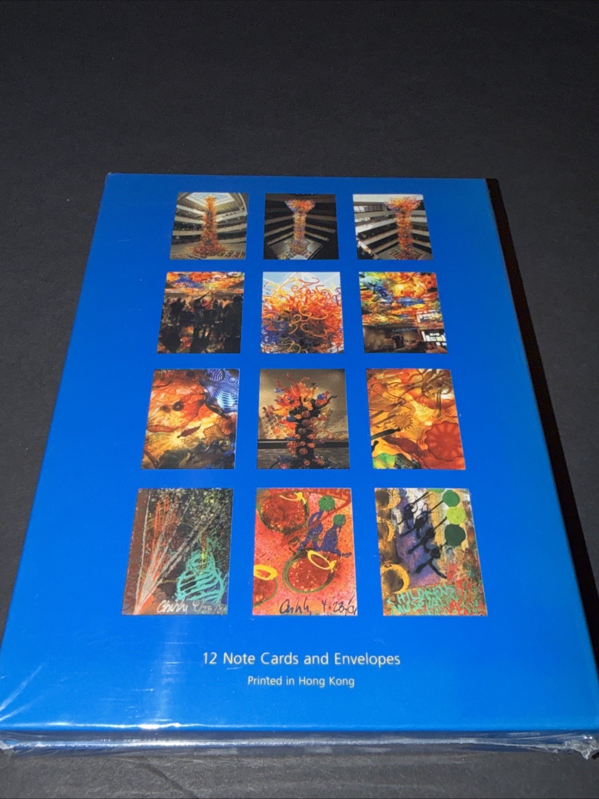 Chihuly Fireworks Of Glass 12 Note Cards & Envelopes Children’s Museum New