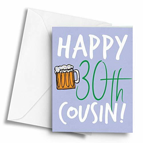 Happy 30th Cousin! (Beer) – A5 Greetings Card