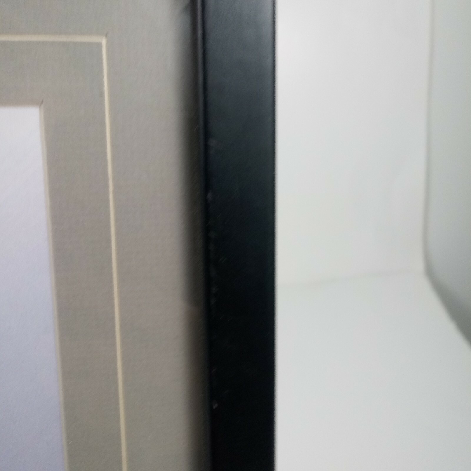 Bereavement Picture & Poem In Black Frame With Tan Matte “Do Not Stand”