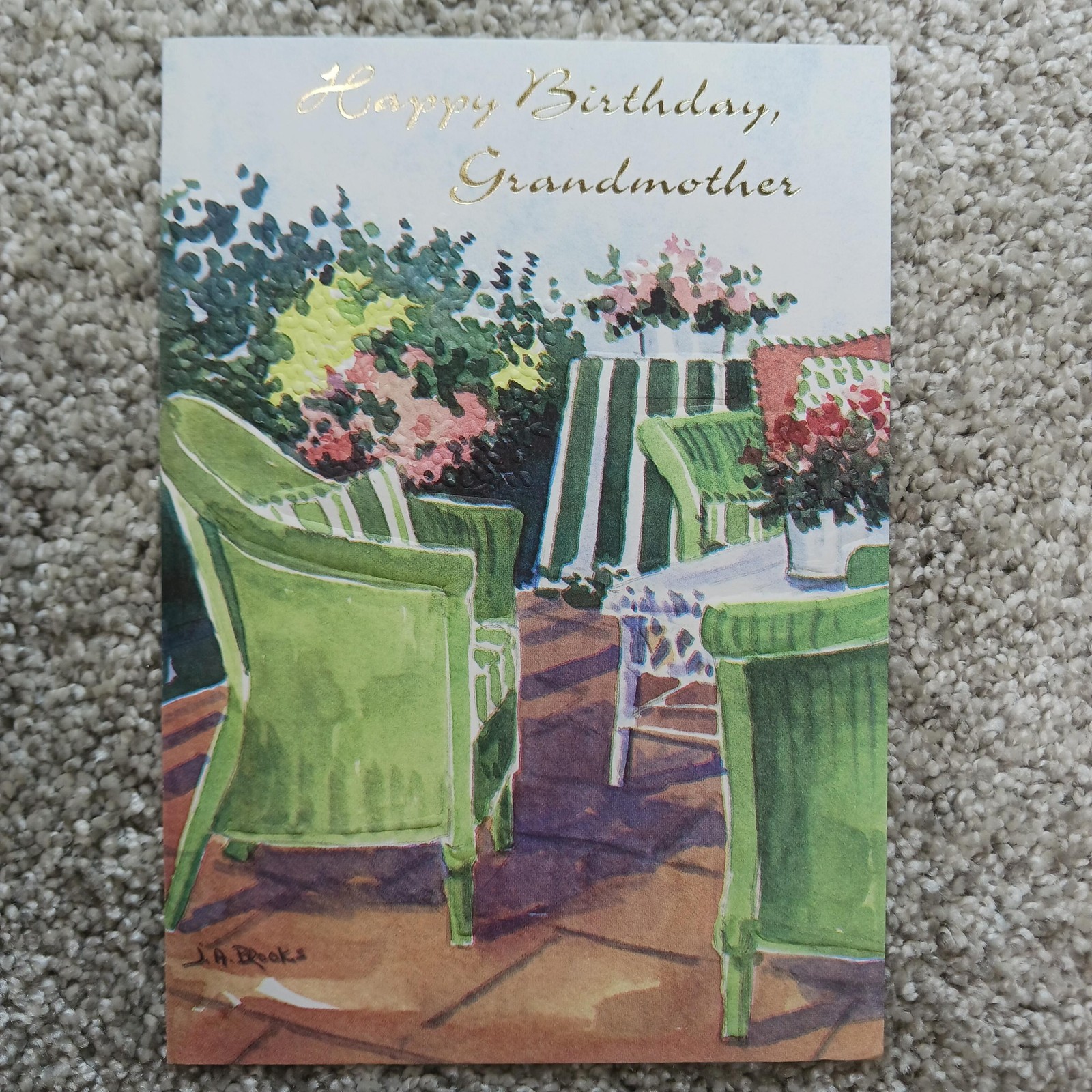 Hi-Lites By Majestic Birthday Greeting Card Grandmother Multicolor Metallic