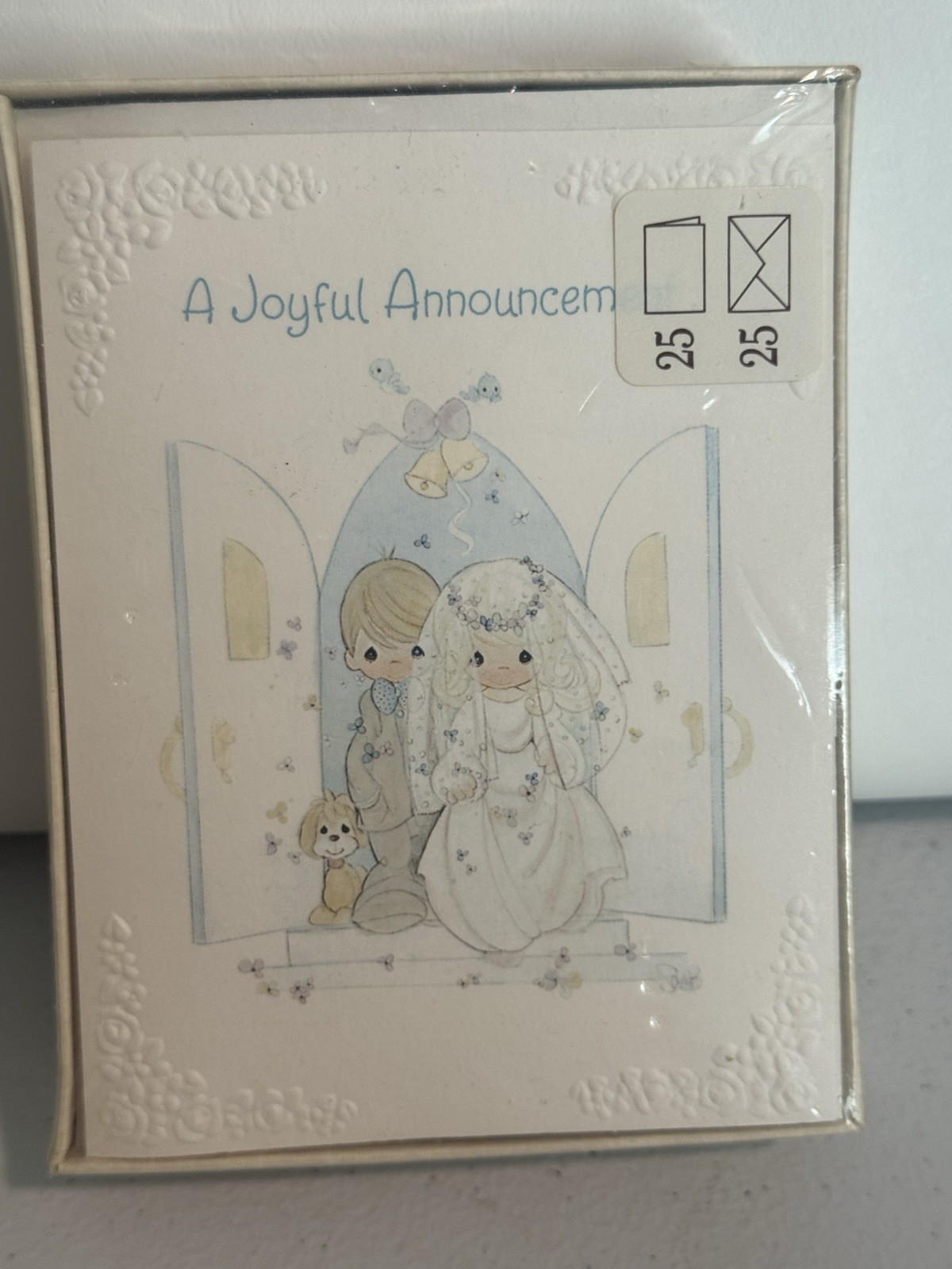 Precious Moments Wedding Getting Married Greeting Card Bride Groom 1995 Invites