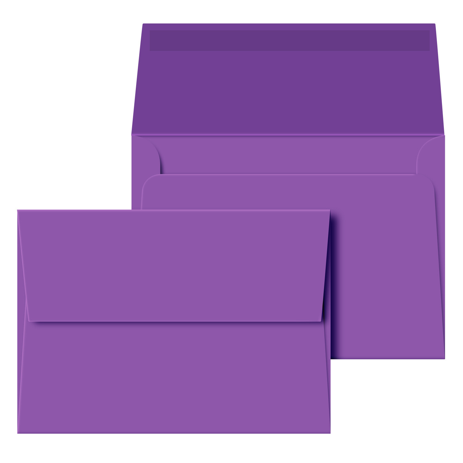 A7 Envelopes, 5 1/4″ x 7 1/4″, Violet, Square Flap, 24w (90gsm), 100 Qty