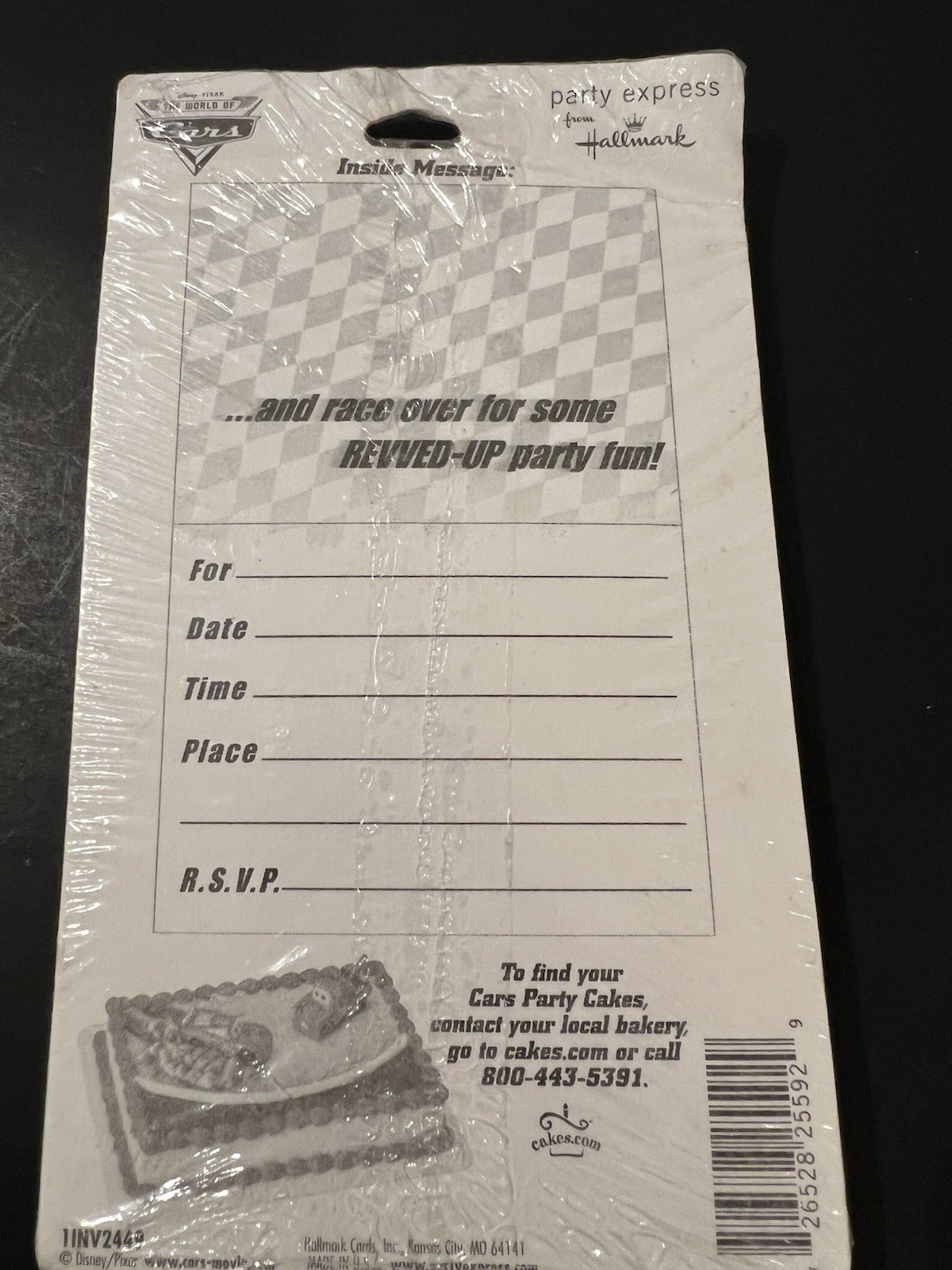 Disney Cars Party Invitations “Put It In High Gear” 8 Count + Envelopes Hallmark