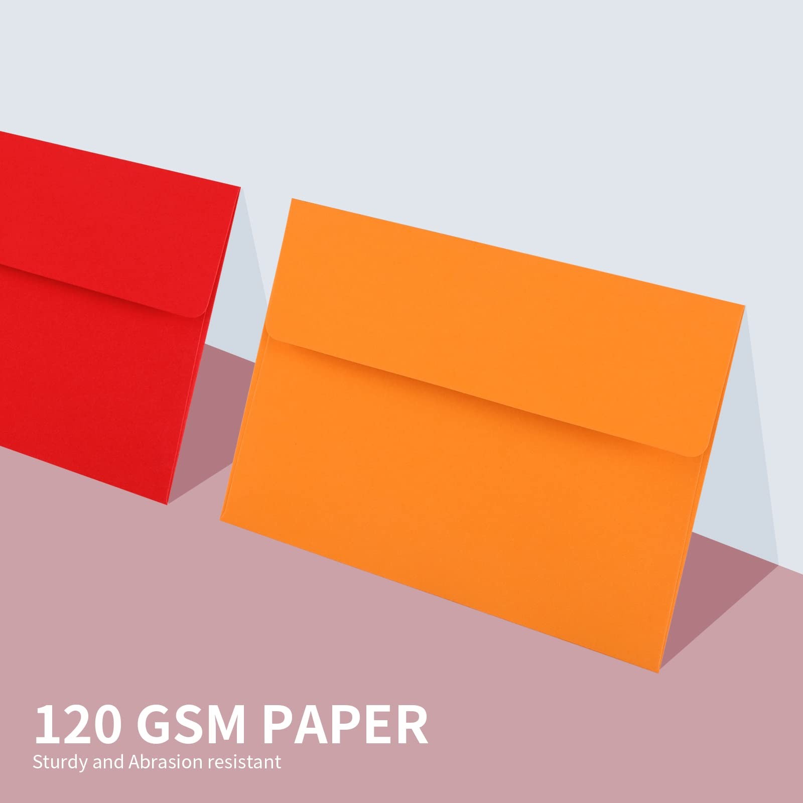 Granhoolm 50 Pack A7 Invitation Envelopes 5.25 x 7 .25 For 5×7 Cards – Peel & Pr