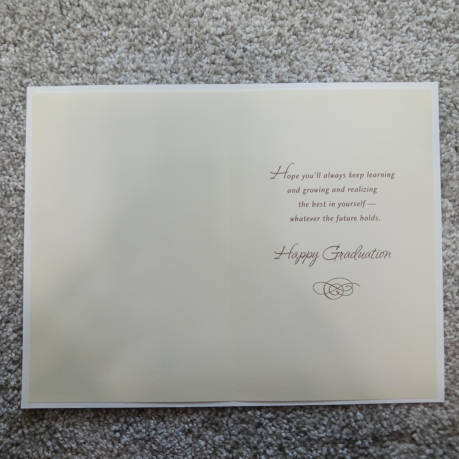 American Greetings Graduation Greeting Card College Graduate Beige Envelope