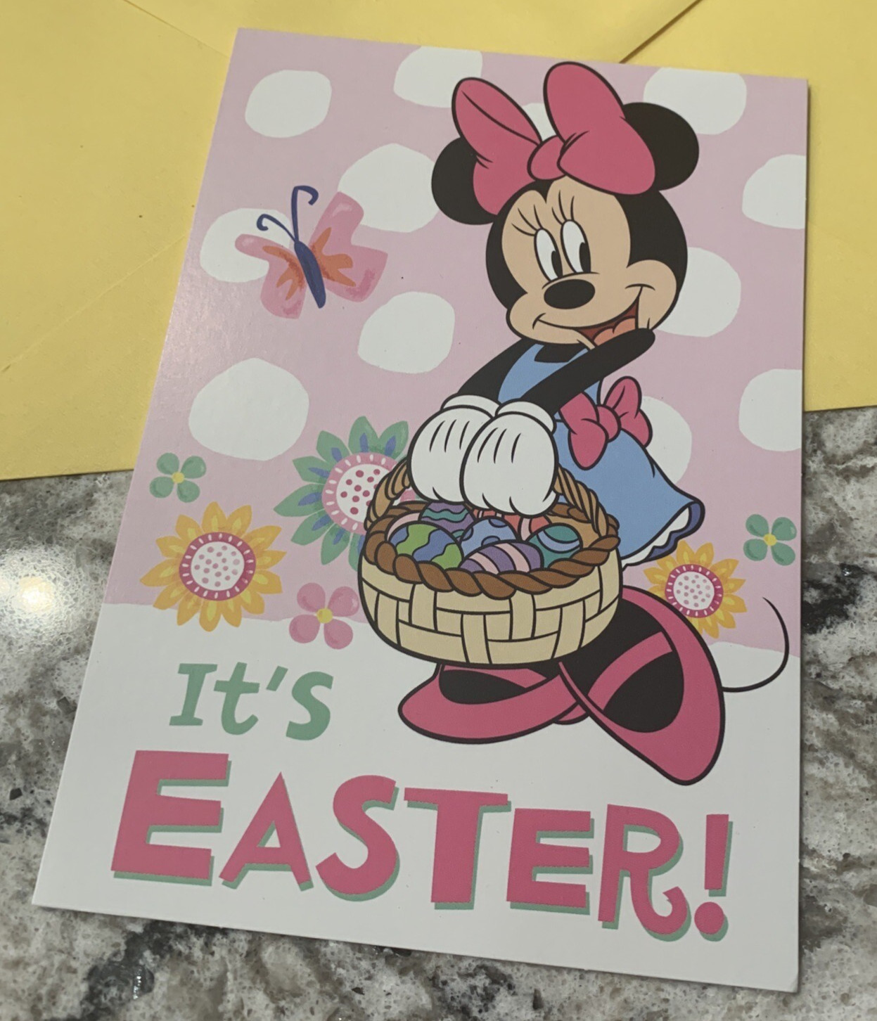 It’s Easter Minnie Mouse Disney 5”x7”Hallmark Expressions Greeting Card
