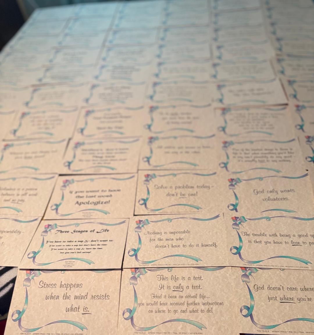 Lot of 113 Inspirational message cards 8.5×5.5″ motivation