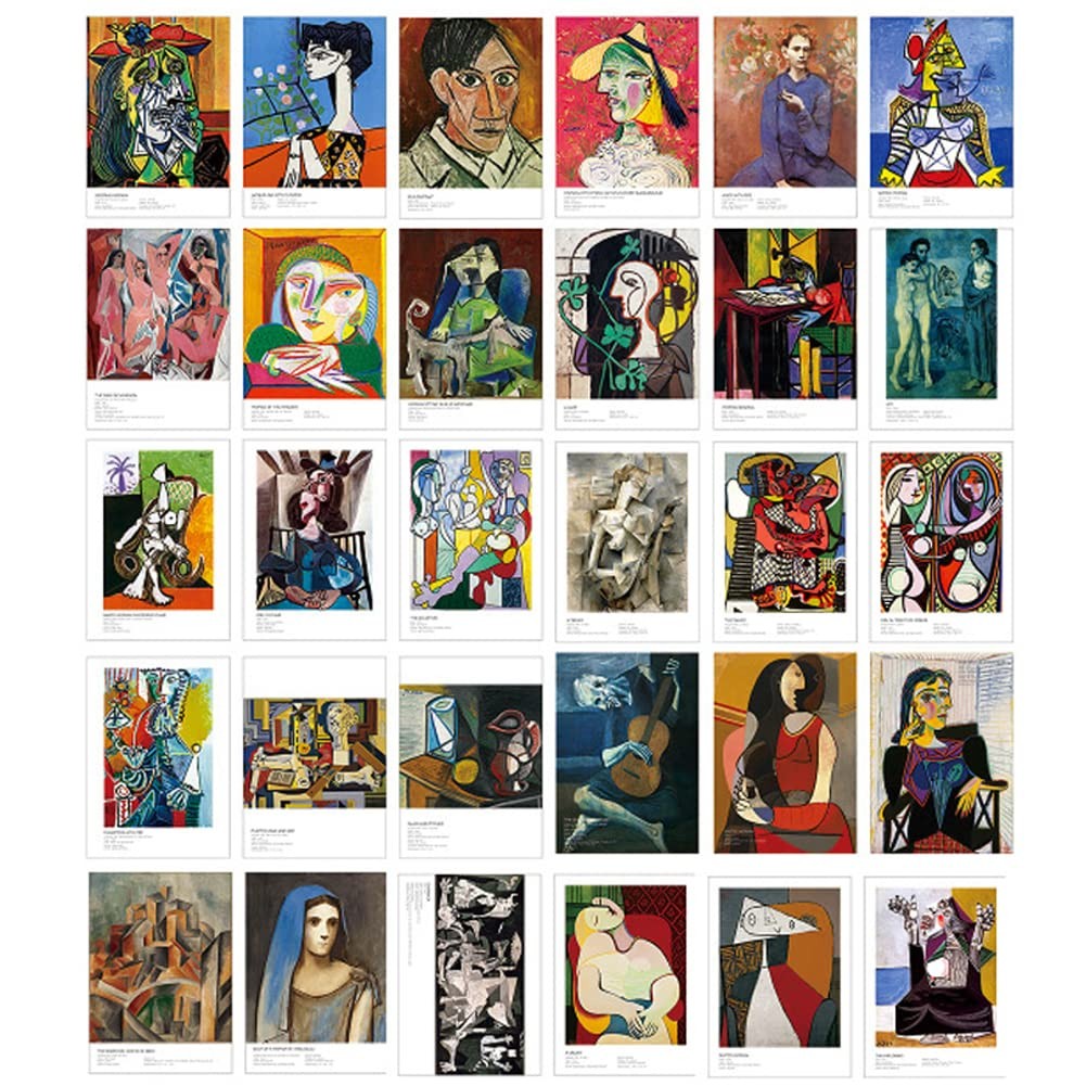 HOSTEESSCHOICE Beautiful Art Postcards set of 30 Post card of Pablo Picasso v…