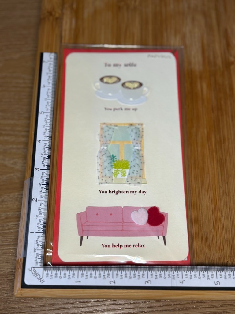 Papyrus Greeting Card New Envelope I LOVE our Home to WIFE Holiday Valentine Day