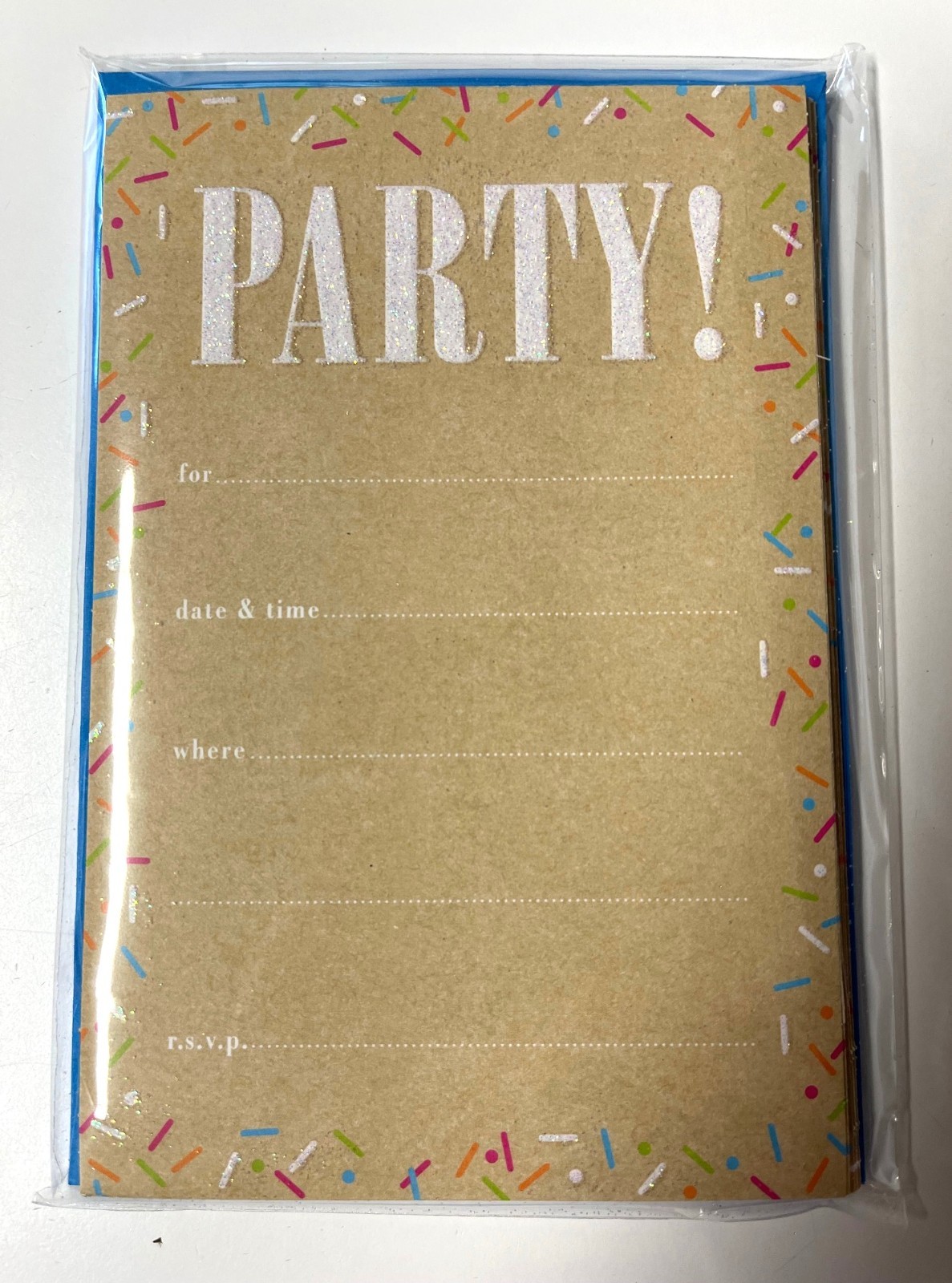 Children’s Party Invitations w Envelopes 10 Pack Pink Castle or Party!