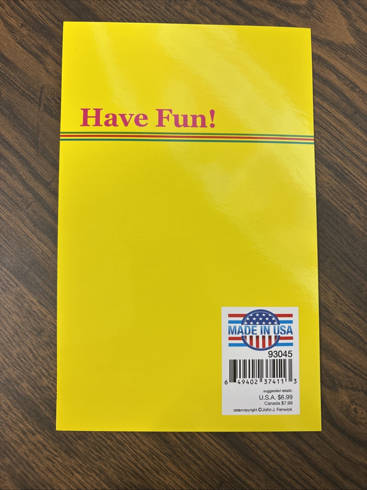 Happy Birthday Have Fun Special Day Colorful 5’x7.75″ Stockwell Greeting Card