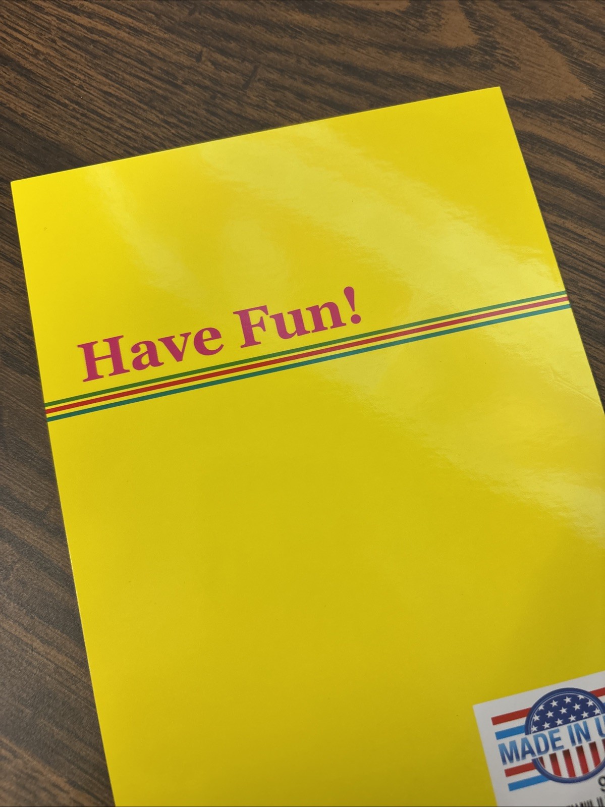 Happy Birthday Have Fun Special Day Colorful 5’x7.75″ Stockwell Greeting Card