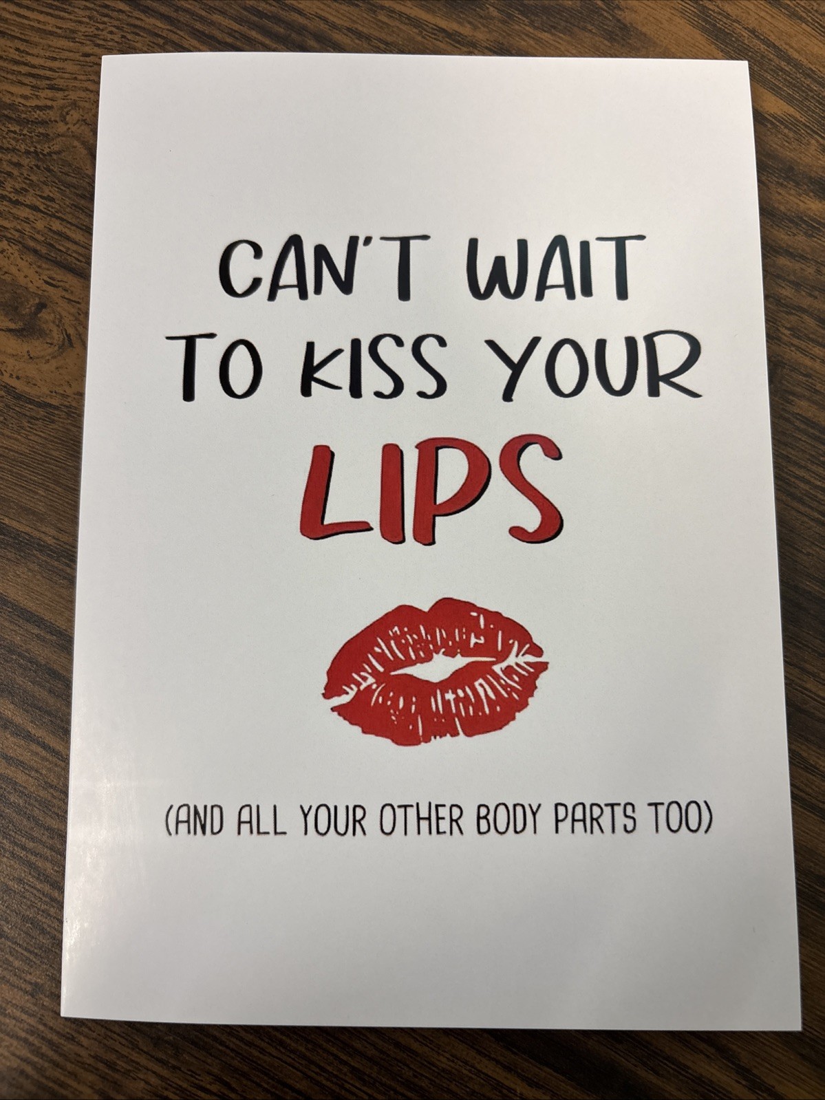 Funny Valentine’s or Birthday Adult Humor 4.6” x 6.6” Blank Inside Greeting Card