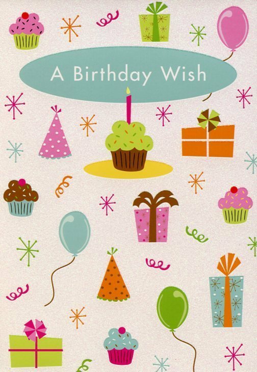 A Birthday Wish – General Birthday Greeting Card – 01220-1