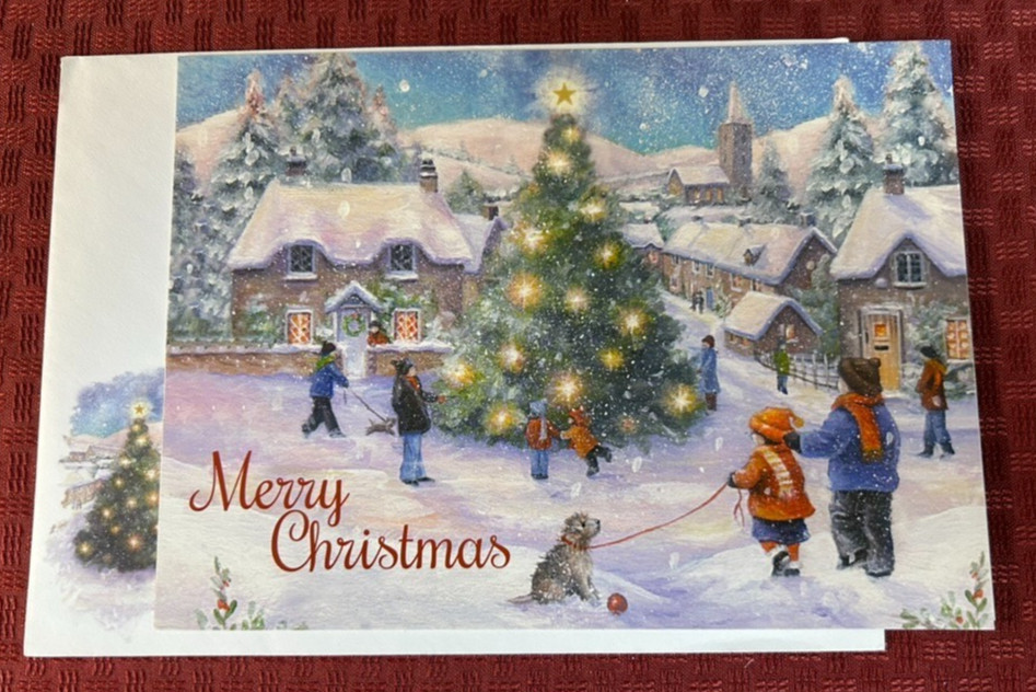Christmas Card with Matching Envelope ~ Merry Christmas