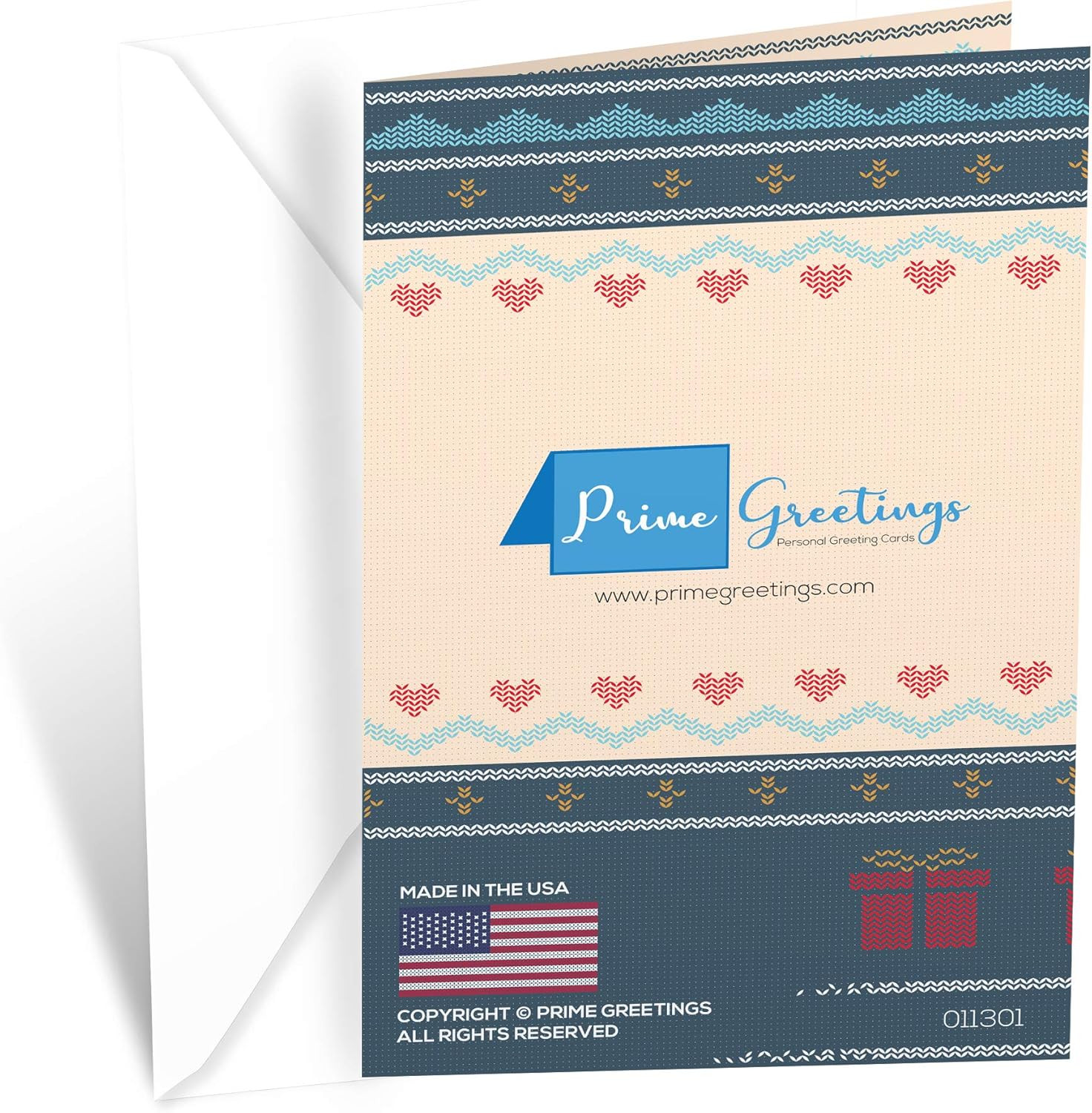 Greetings Christmas Card Son and Wife (Daughter in Law), Made in America, Eco-Fr
