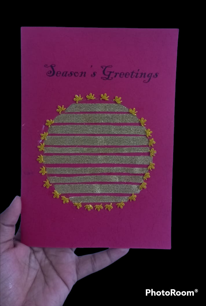 Christmas Season’s Greeting Card Creative KIDS Gifts Hand made VISIT SRI LANKA