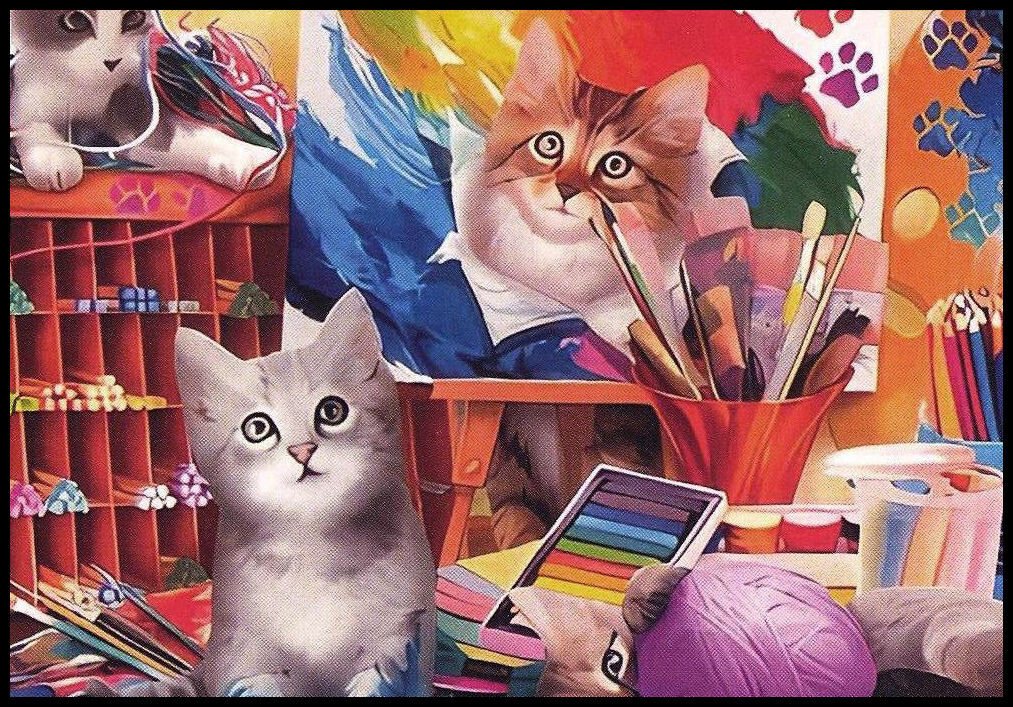 Notecard – Cat Kitten – Any Occasion – Blank Inside – 3 1/2″ x 5″ – CL114G