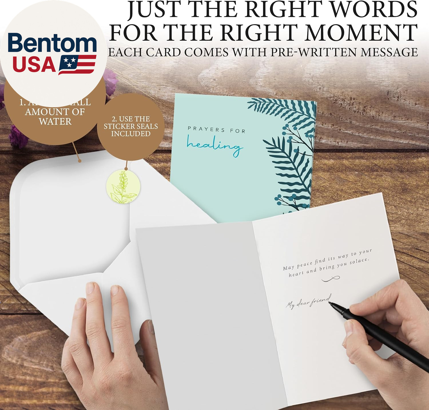 Box of Sympathy Cards with Envelopes, 24 Pack Condolence Card for Bereavement, L