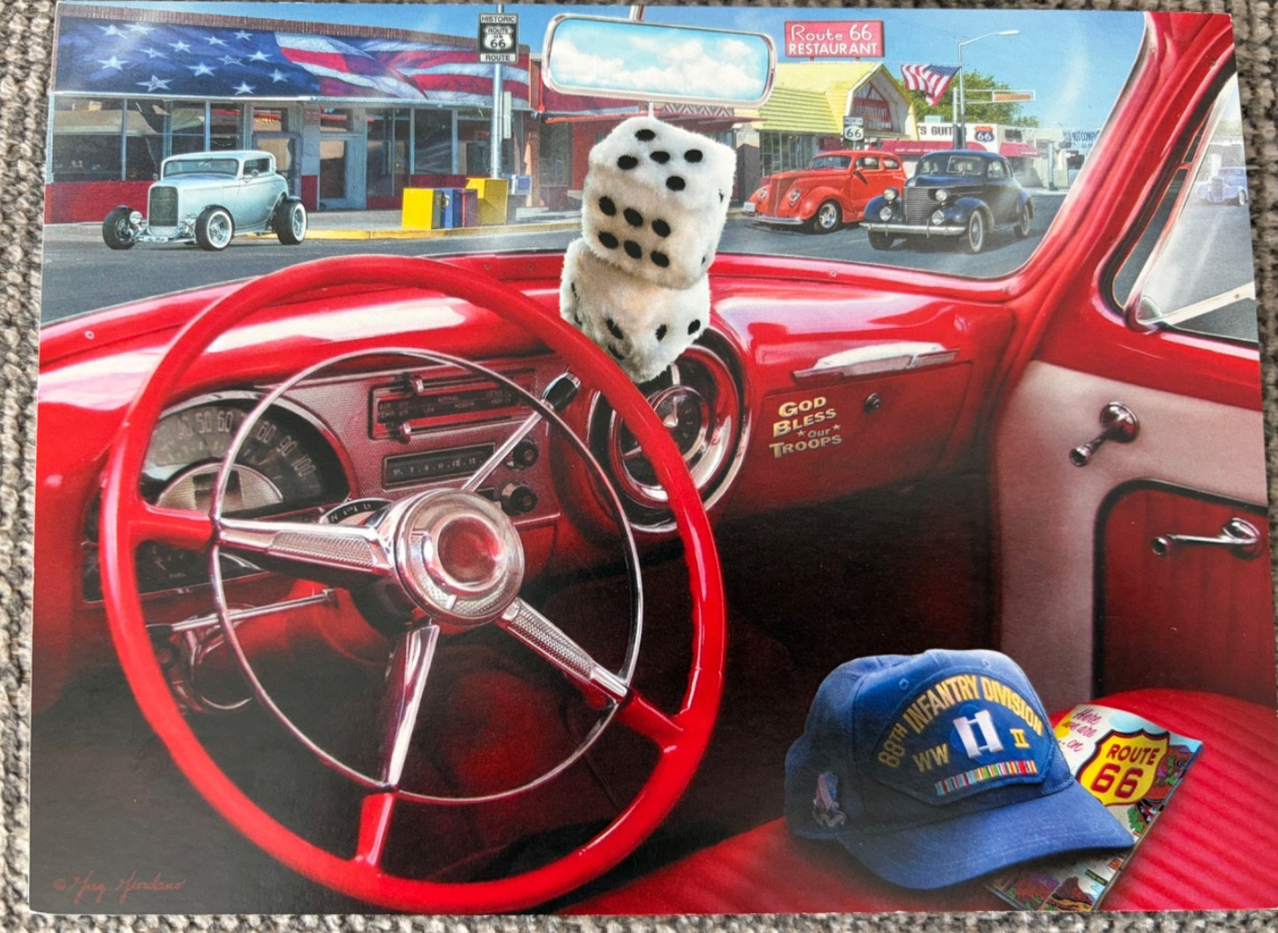 Leanin Tree Vintage scene Happy birthday Vintage cars Assorted occasions