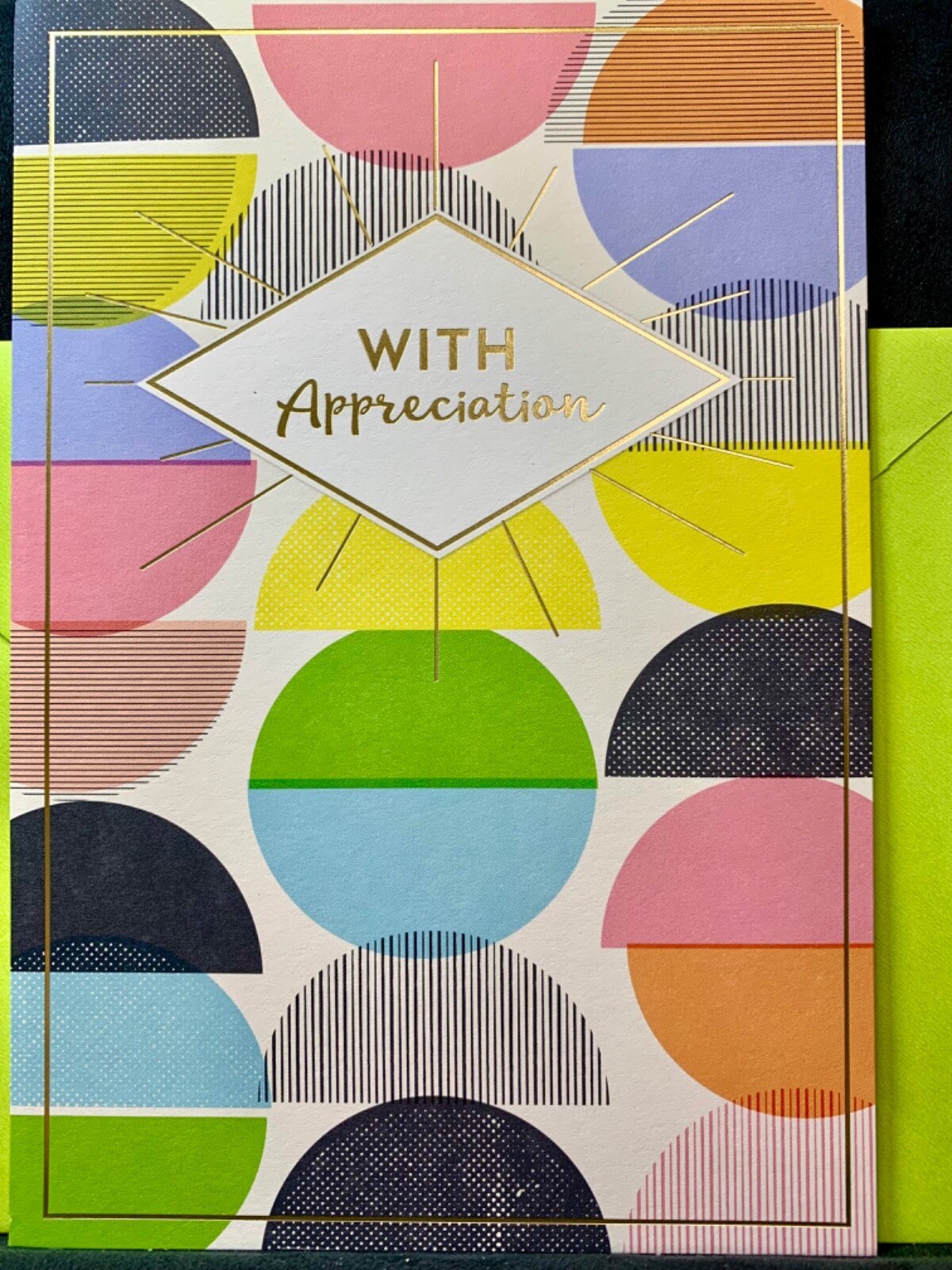 Thank You With Appreciation Card! Hallmark Large Card Great for Office!