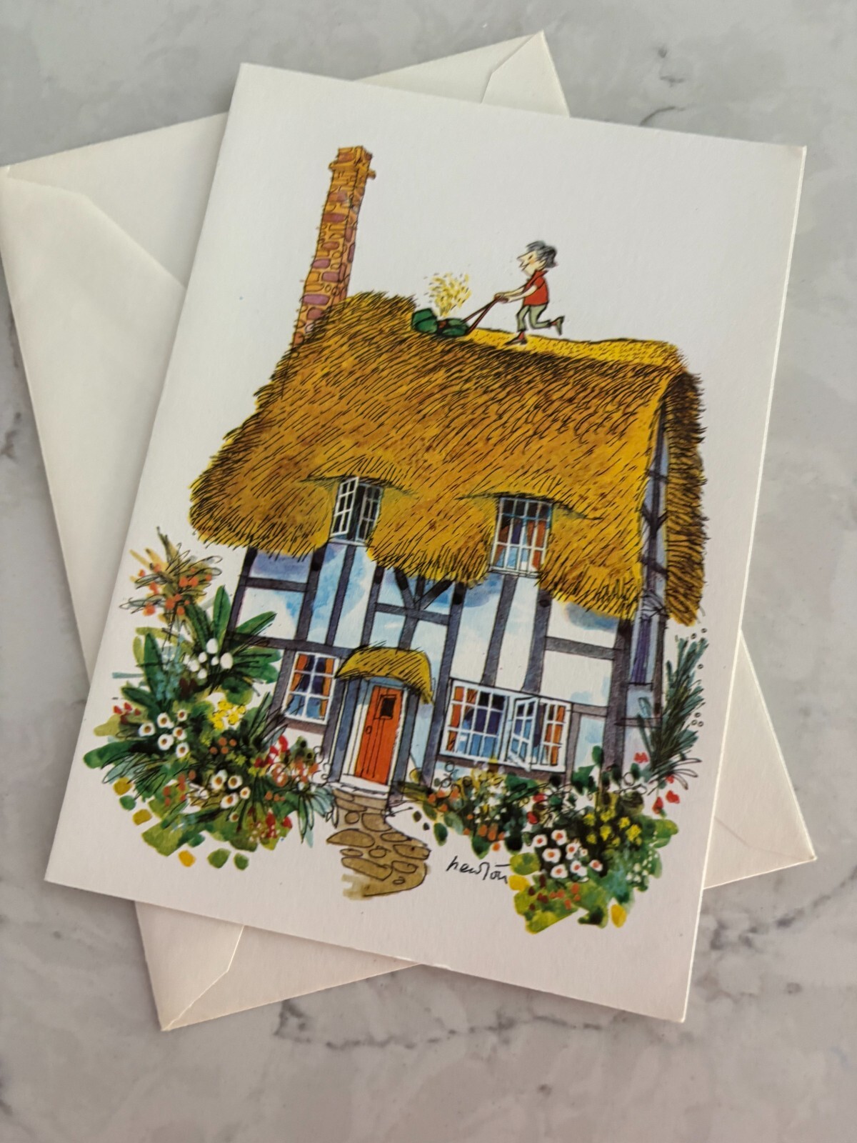 New Happiness in Your New Home House Warming Greeting Card with Envelope
