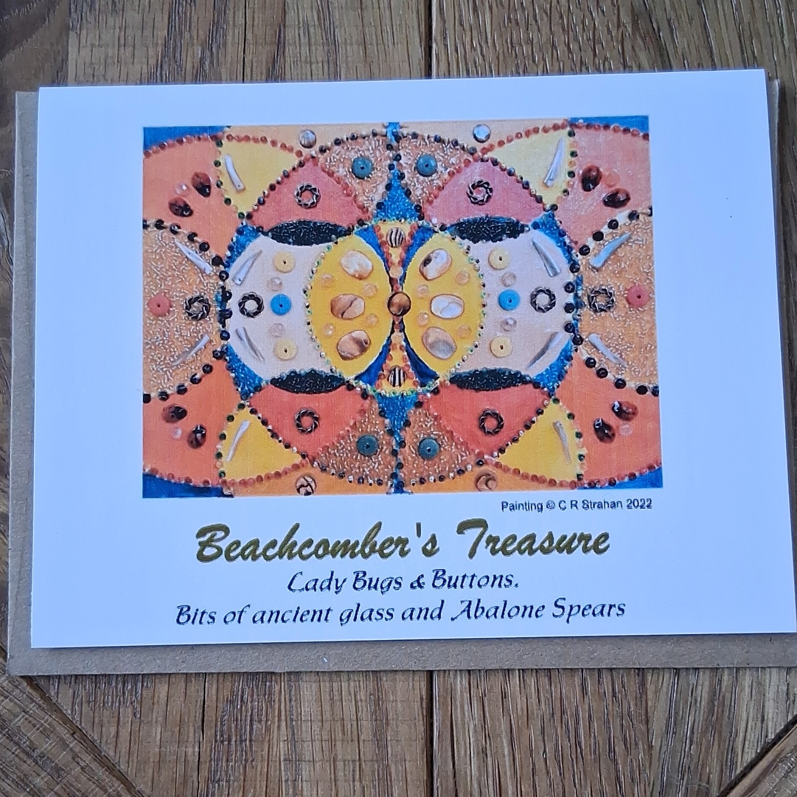 Art of C R Strahan “Bling Art” Series Note Cards, Boxed Set Of 8, Blank Inside