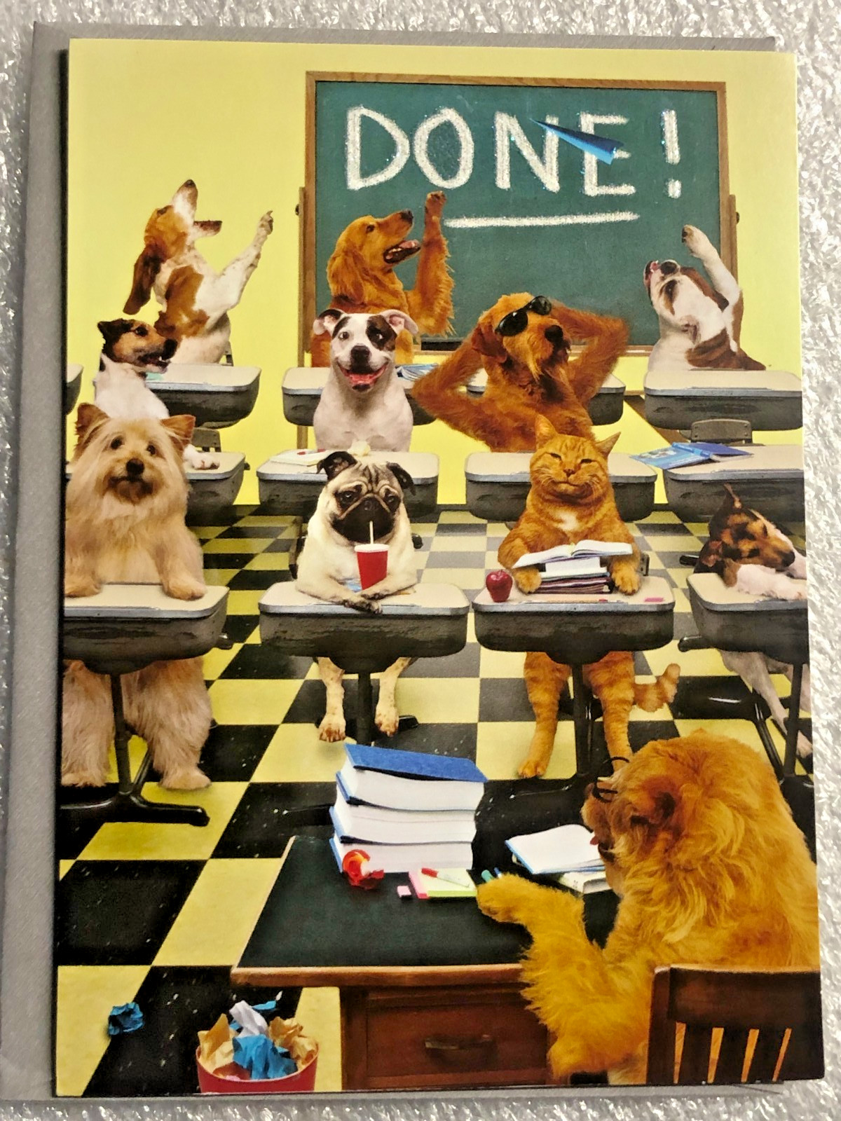 GRADUATION CARD RECYCLED PAPER GREETINGS “DONE! CONGRATS, HIGH SCHOOL GRADUATE!”