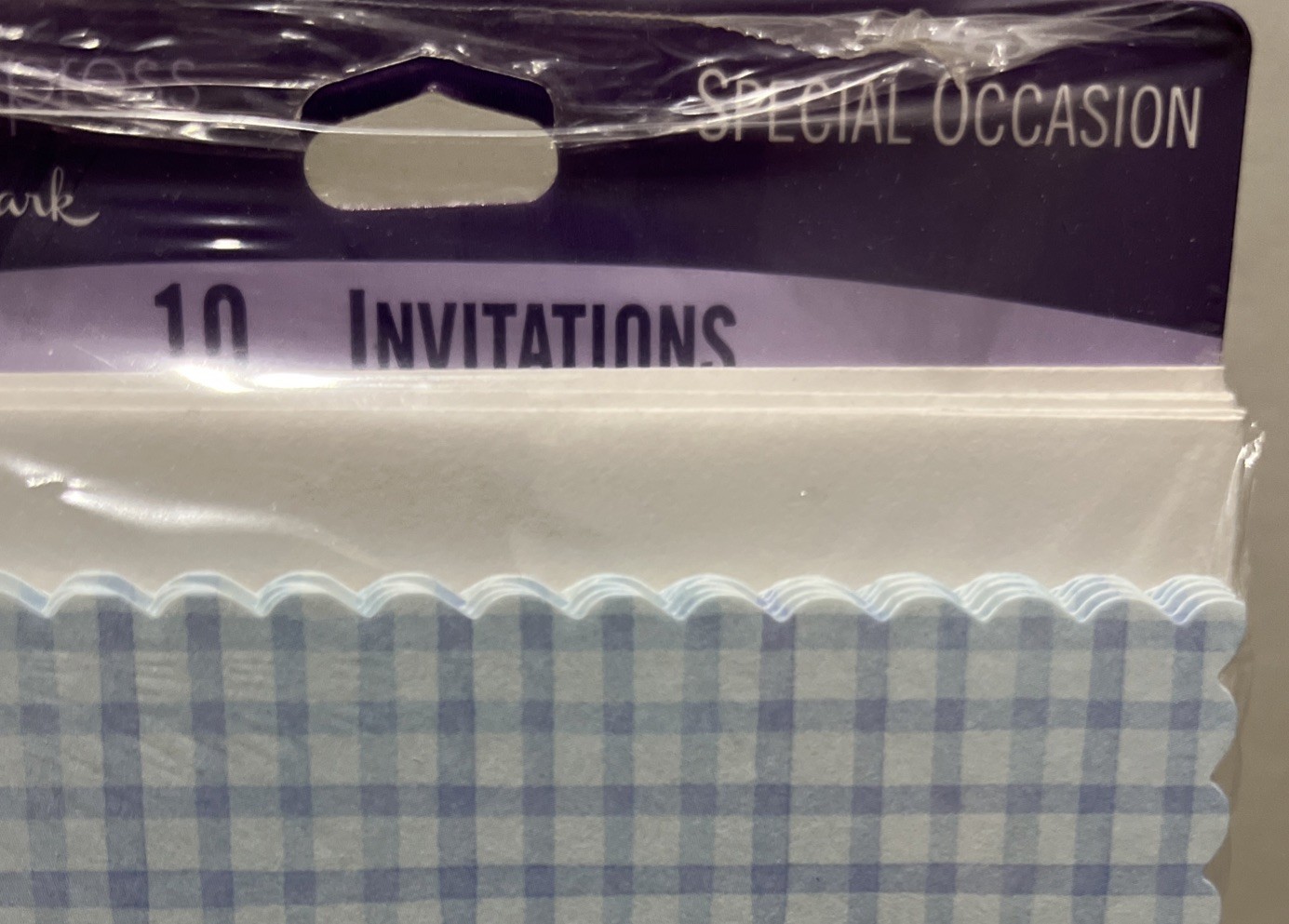 2 Packs Of 10 Invitation Cards & Envelopes 4×5” Scalloped Special Occasion Kids