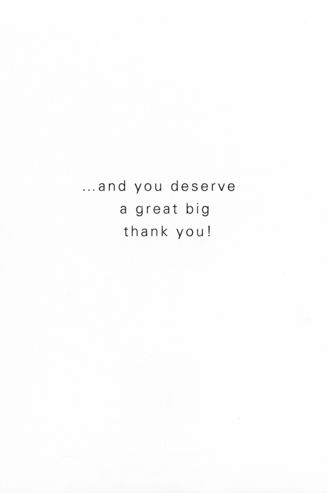 Colorful THANK YOU Card, You’ve Been A Big Help by American Greetings + Envelope