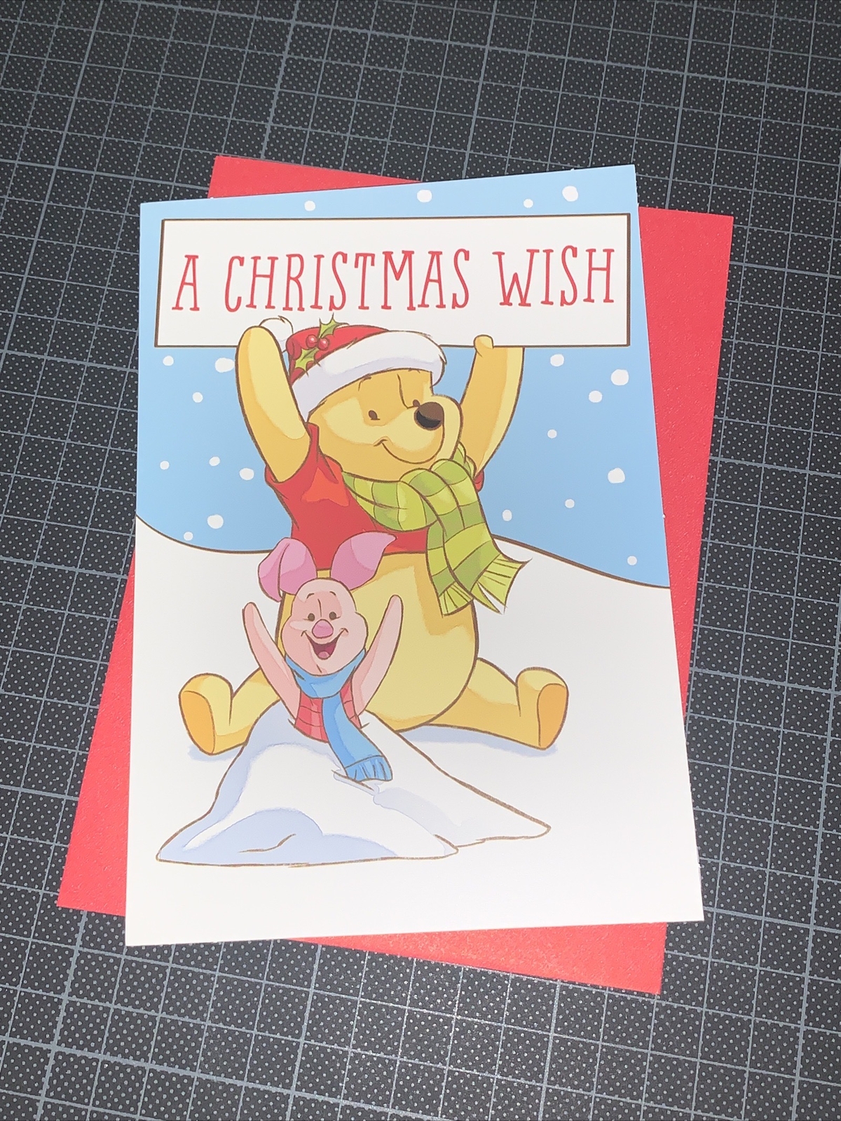 Hallmark Winnie The Pooh Kid Christmas Card: Fun-filled Treat-filled Yummy Tummy