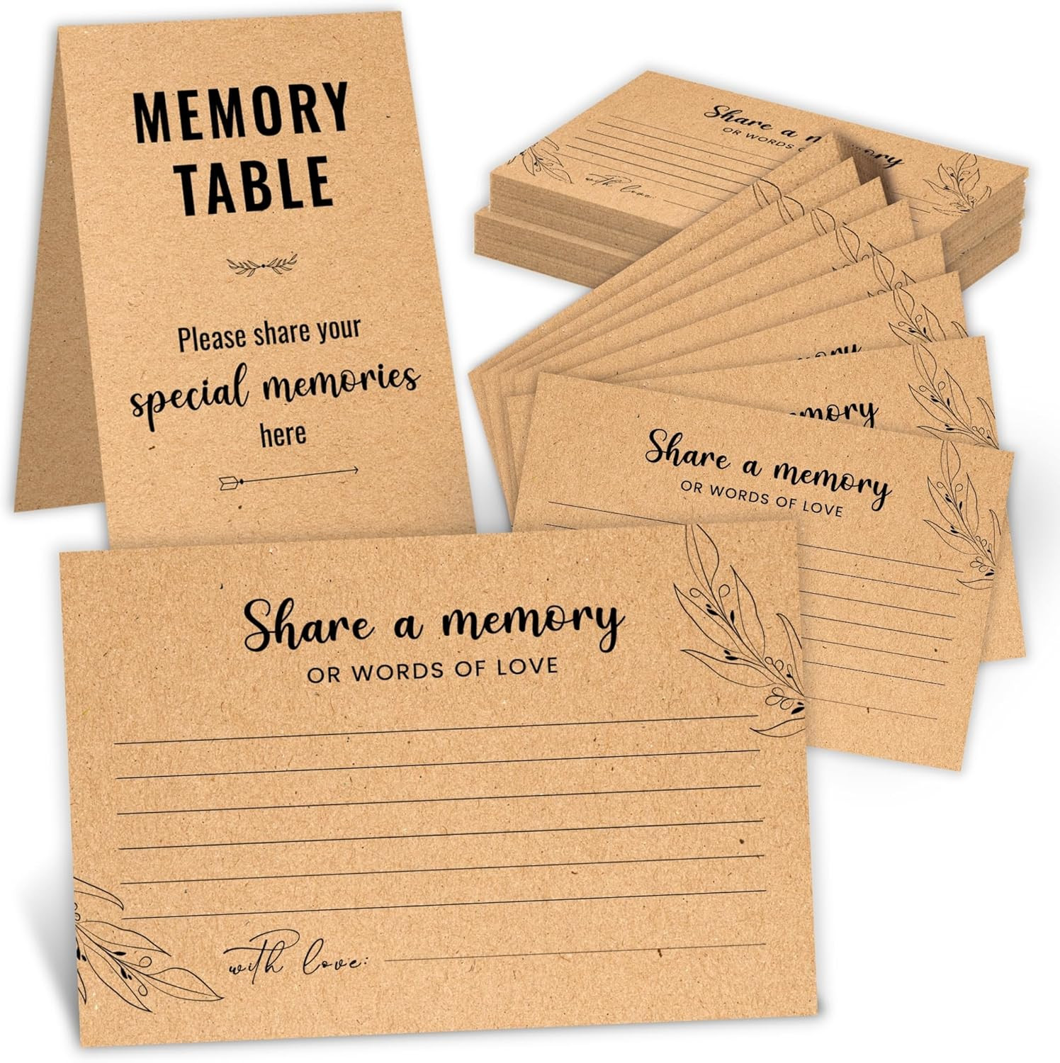 Share a Memory Card for Celebration of Life Decorations Ideas – 50