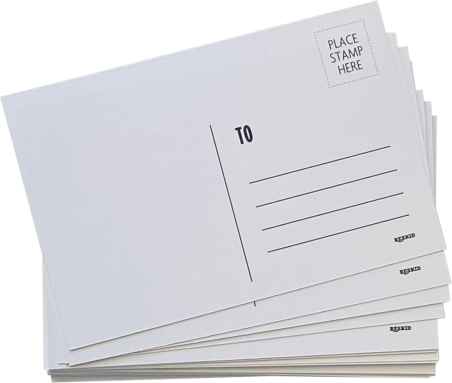 Blank Postcards for Mailing. 100 White 4X6 Blank Post Cards, Blank Mailable Post