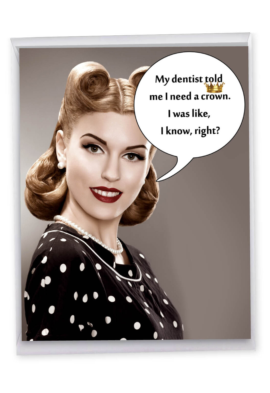 1 Big Funny Birthday Greeting Card – Needs A Crown J5581BDG