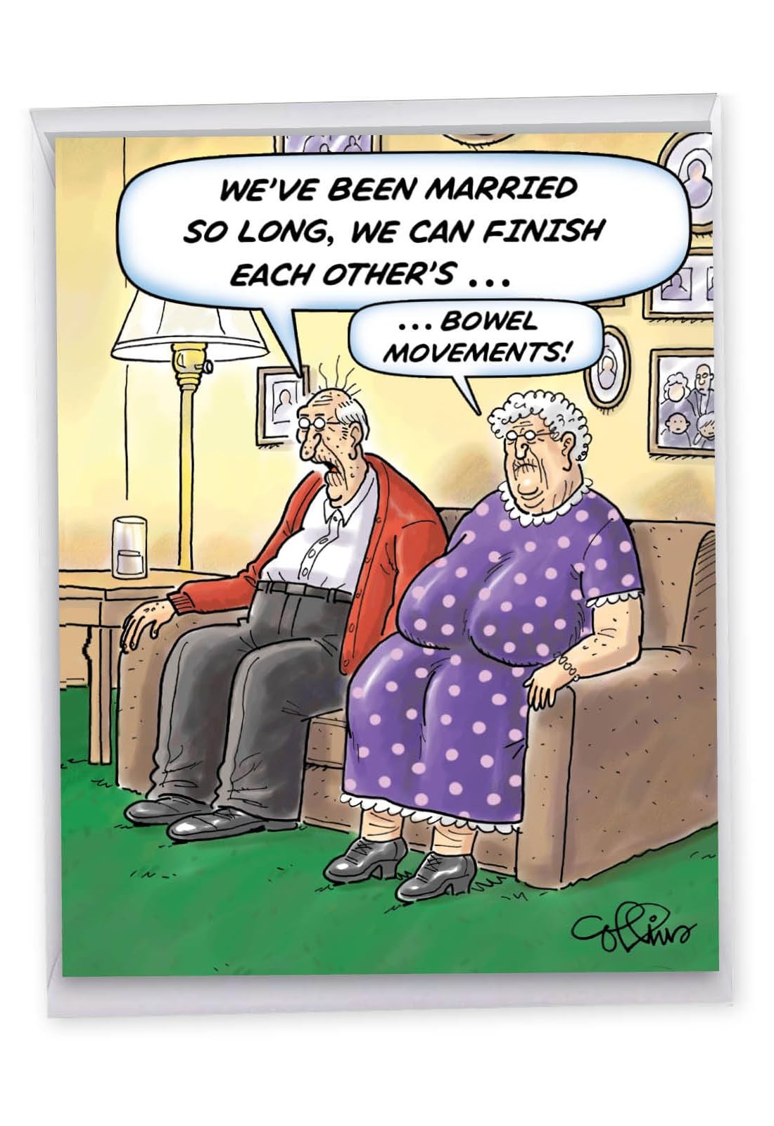 Extra Large Hysterical Anniversary Greeting Card 8.5 x 11 Inch Envelope 1 Pack